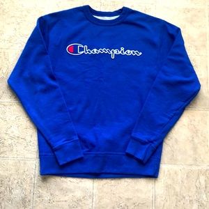 EUC. ROYAL blue CHAMPION crew neck sweatshirt